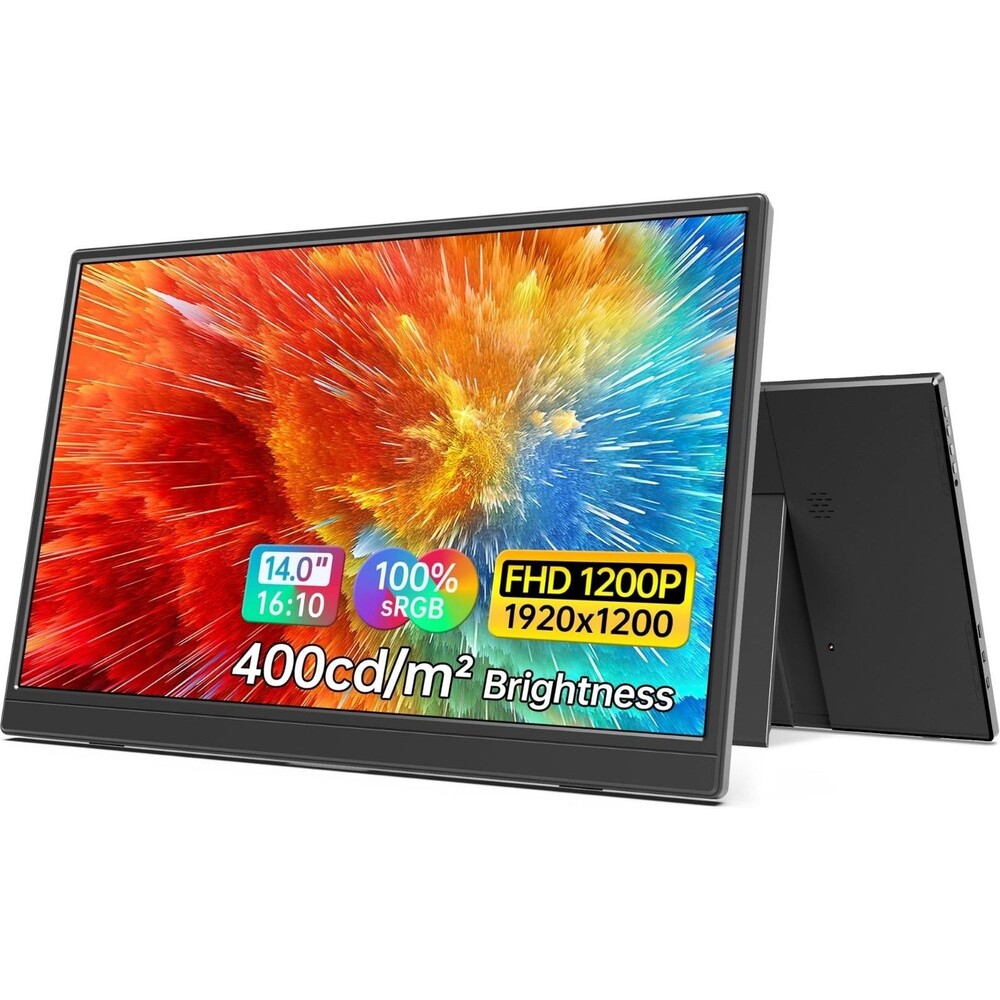 MNN M156F01 Portable Monitor 15.6in FHD IPS 60Hz USB-C Mini HDMI Gaming Open Box